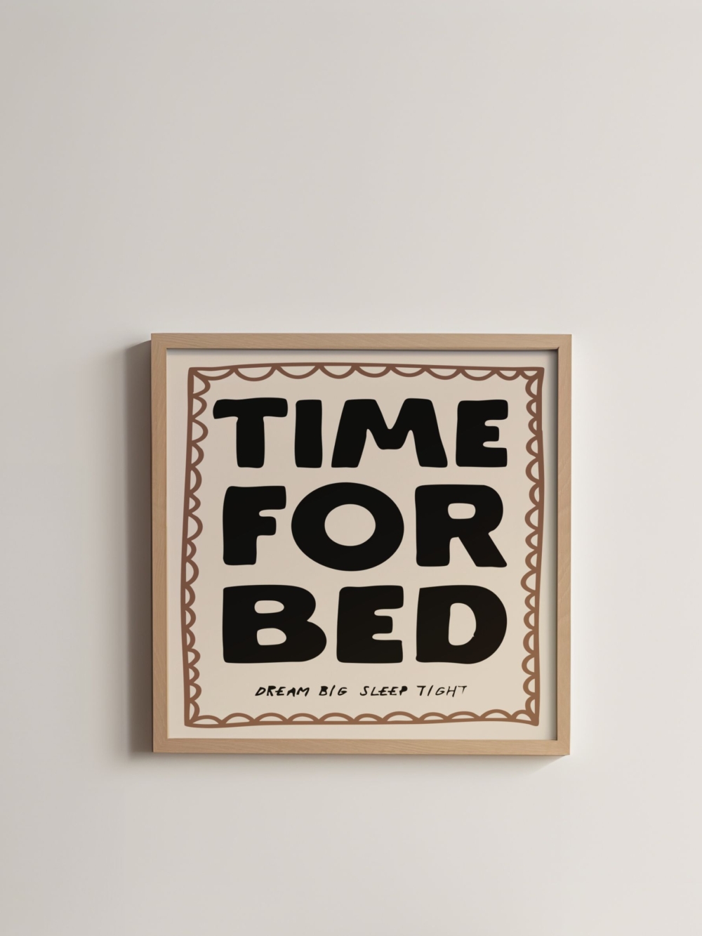 TIME FOR BED